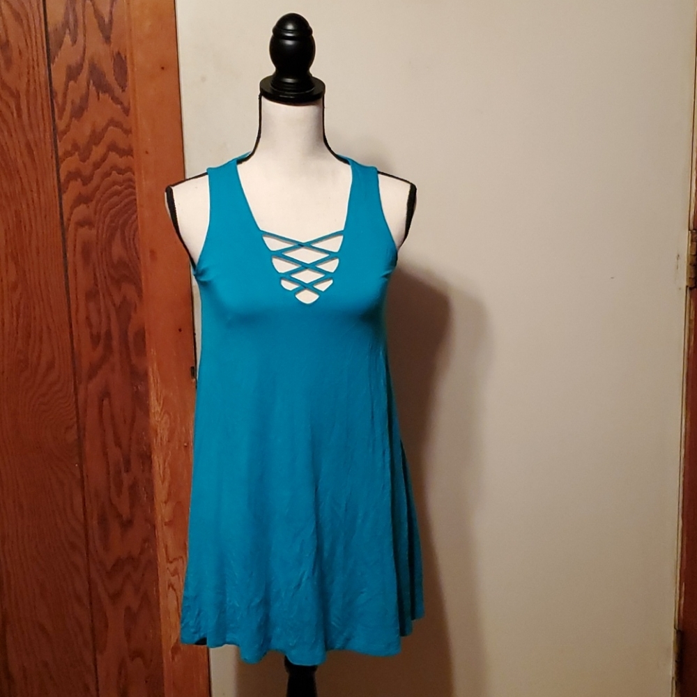 Living Doll blue dress size small